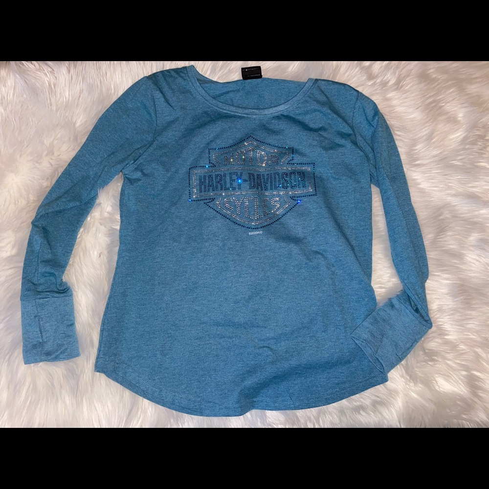 NWOT Harley Davidson Bling Long sleeve tee-Medium